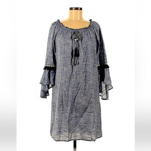 Boho Navy Blue Dress